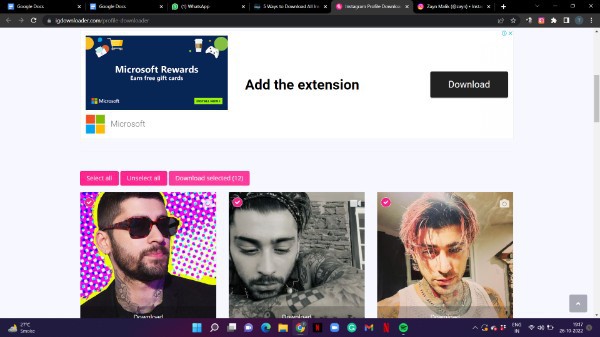 Download All Instagram Photos At Once