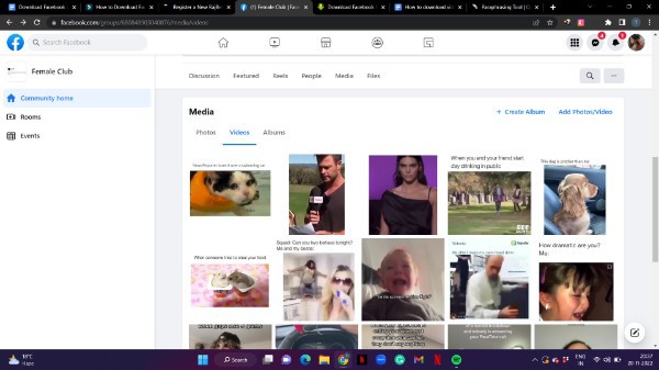 Download Facebook Group Videos