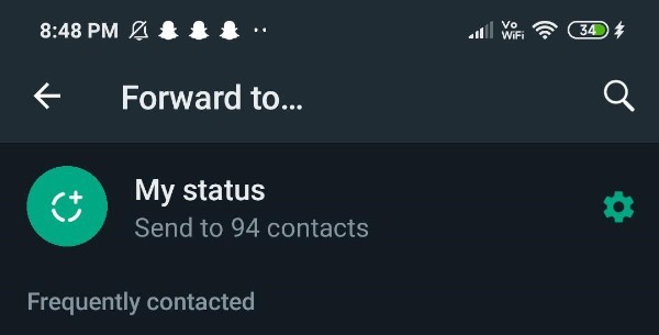 Forward Messages In WhatsApp