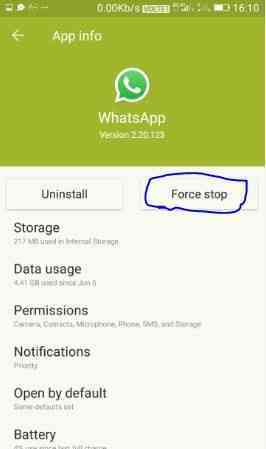 How can i disable Whatsapp without deleting it