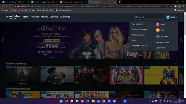 How Do I Block Purchases On Amazon Prime Video