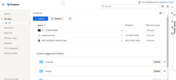 How Do I Upload A File To Someone Else Dropbox