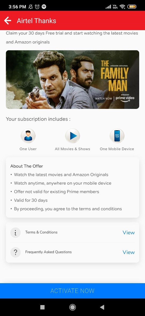 How To Activate Amazon Prime With Airtel