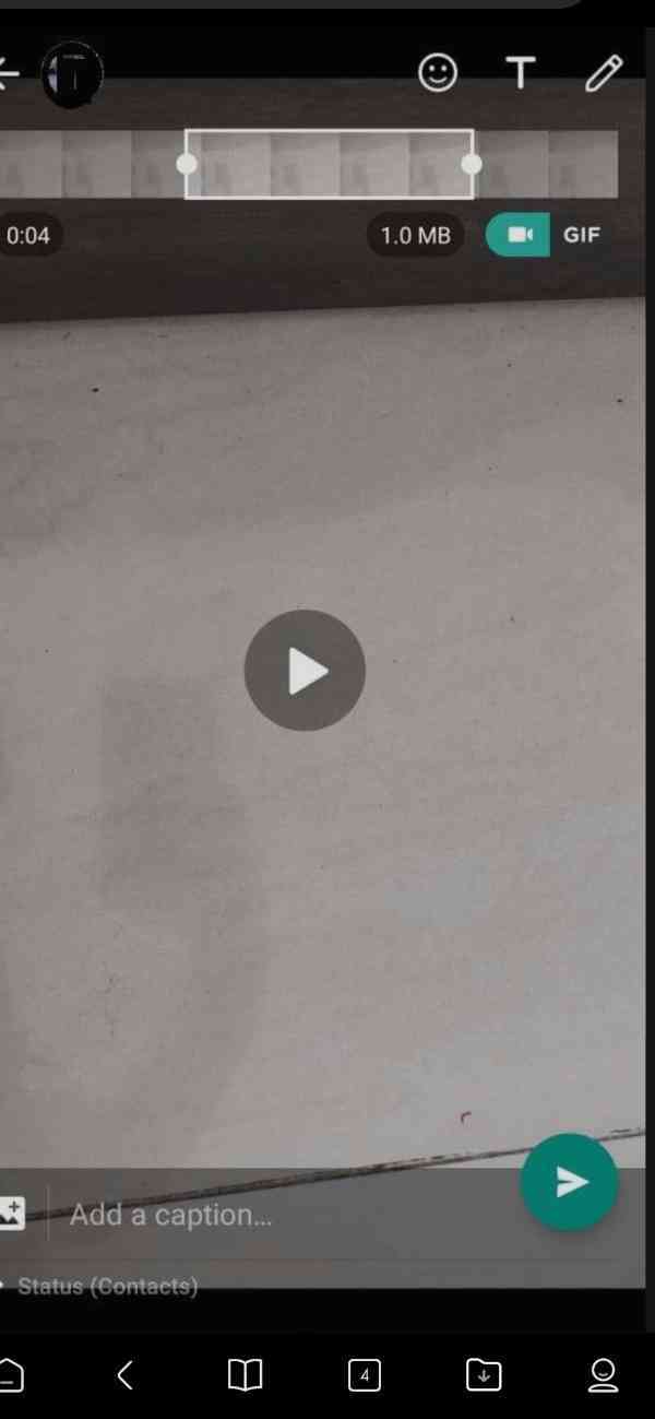 How to add 1 min video in WhatsApp status