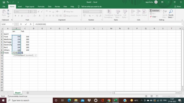 How To Add Numbers In A Column In Excel