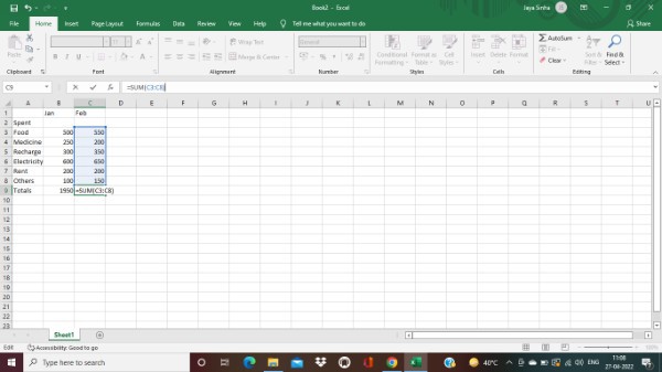 How To Add Numbers In A Column In Excel