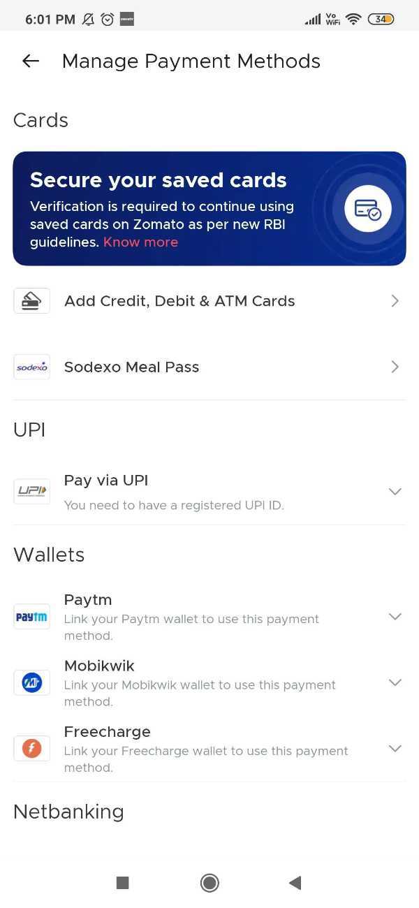 How To Add Paytm UPI In Zomato