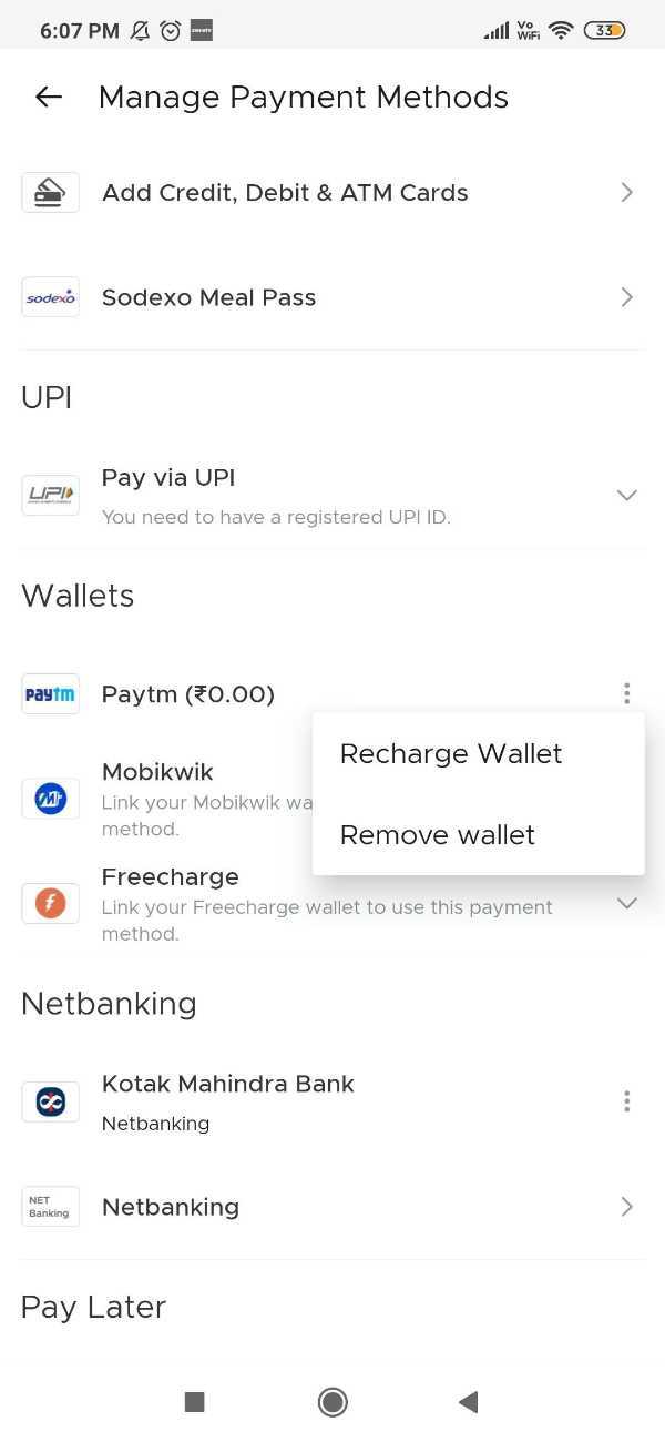 How To Add Paytm UPI In Zomato