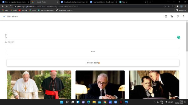 How To Add Text To Google Photos On PC
