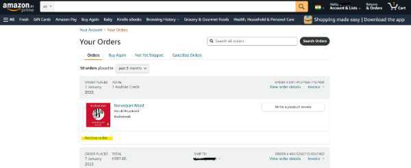 How To Archive Orders On Amazon App