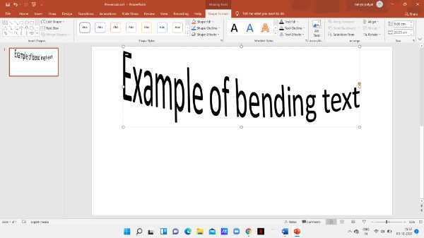 How To Bend Text In PowerPoint