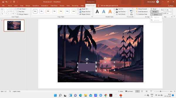 How To Blur A Portion Of An Image In PowerPoint