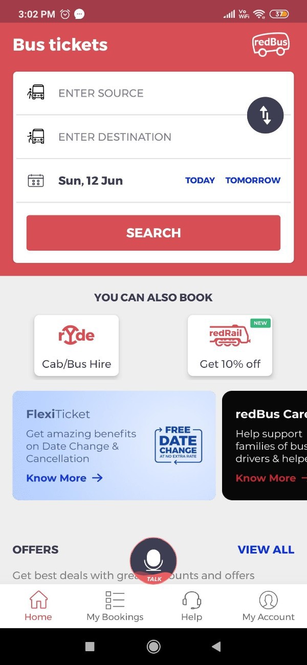 How To Book Bus Ticket In redBus App