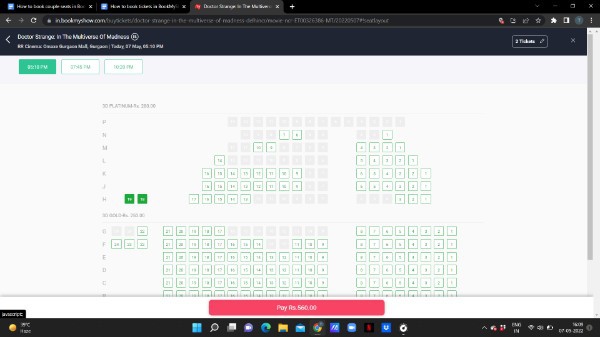 How To Book Couple Seats In BookMyShow