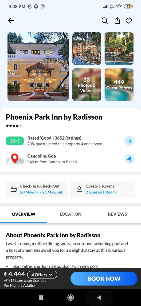 How To Book Hotel On MakeMyTrip