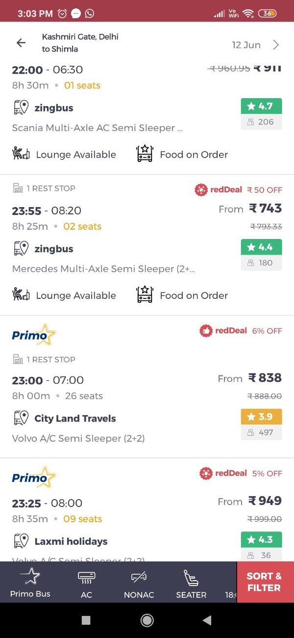 How To Book Ladies Seat In RedBus