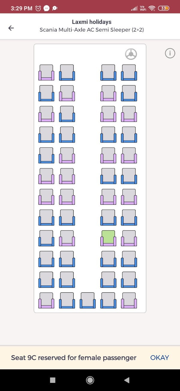 How To Book Ladies Seat In RedBus