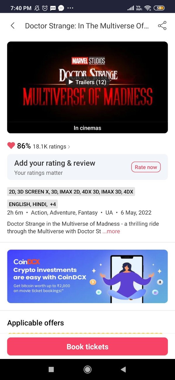 How To Book Movie Tickets In BookMyShow App