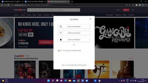 How To Book Tickets In BookMyShow