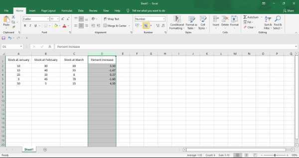 How To Calculate Percentage Increase Between Three Numbers In Excel