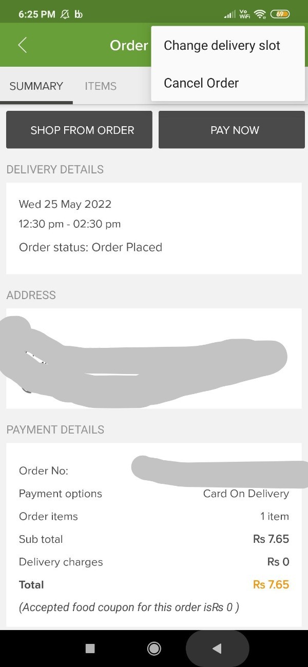 How To Cancel Bigbasket Order