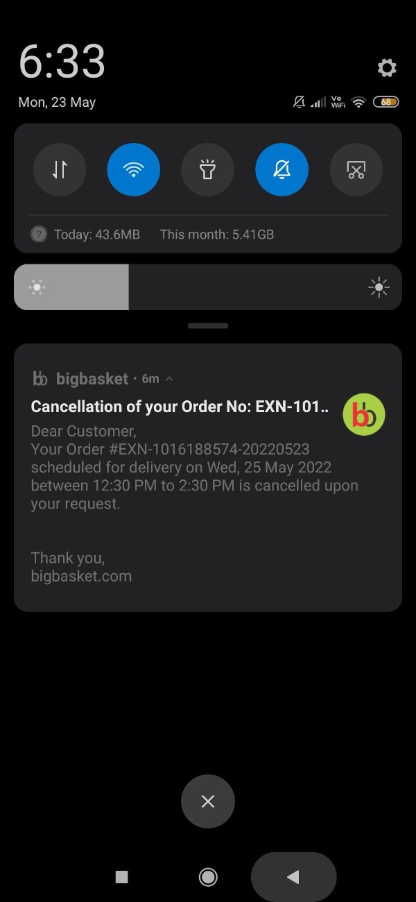 How To Cancel Bigbasket Order