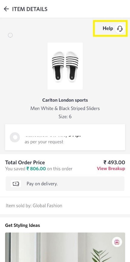 How To Cancel Myntra Order After Shipping