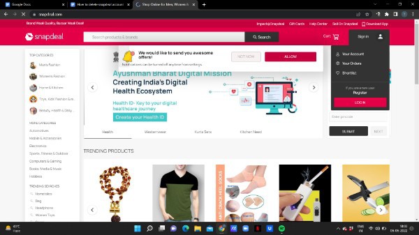How To Cancel Order In Snapdeal