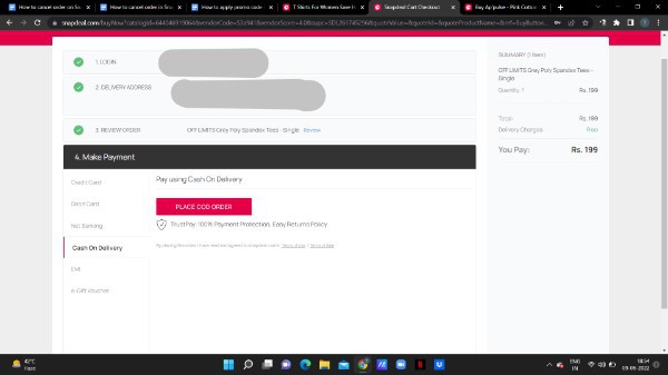 How To Cancel Order In Snapdeal