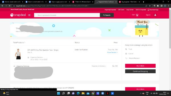 How To Cancel Order In Snapdeal