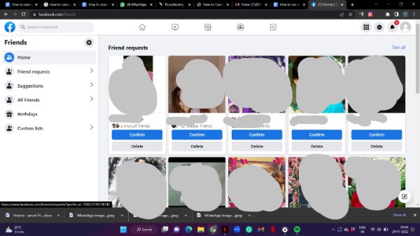 How To Cancel Sent Friend Request On Facebook