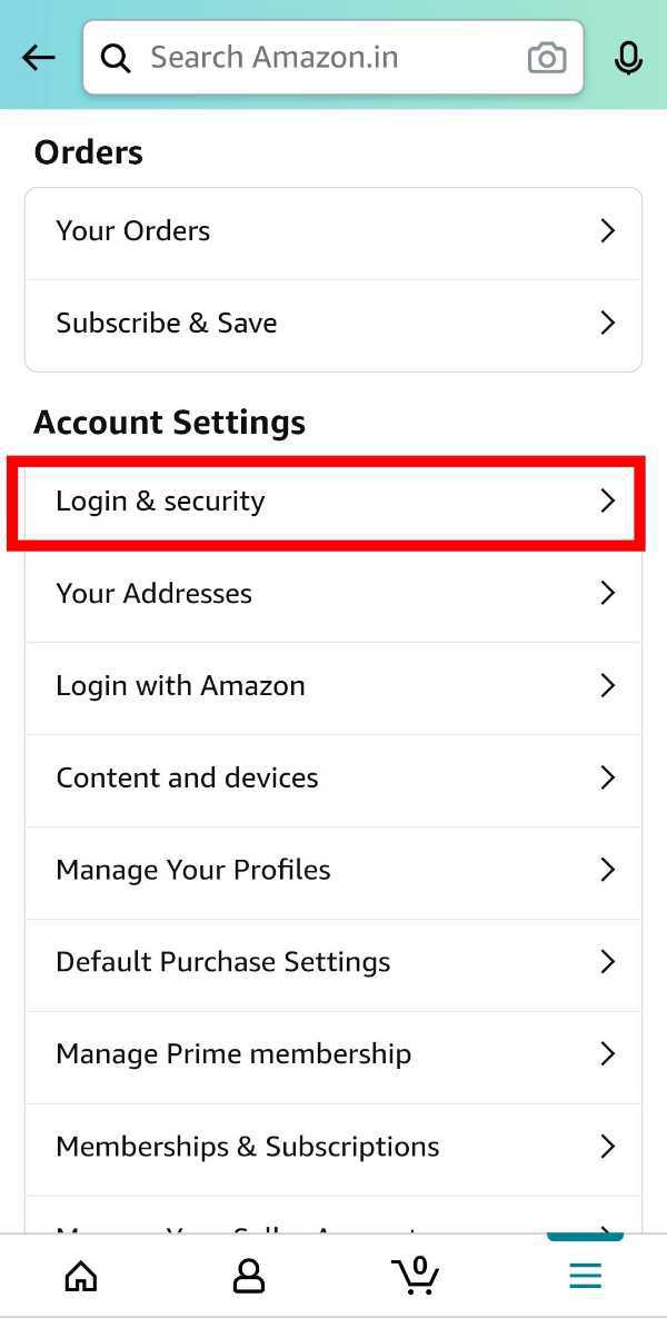 How To Change Amazon Password In App