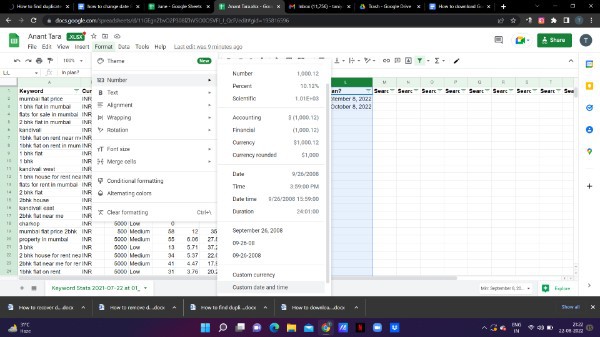 How To Change Date Format In Google Sheets