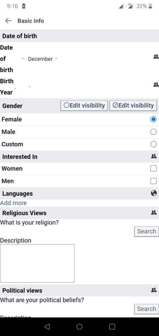 How To Change Date Of Birth In Facebook Lite