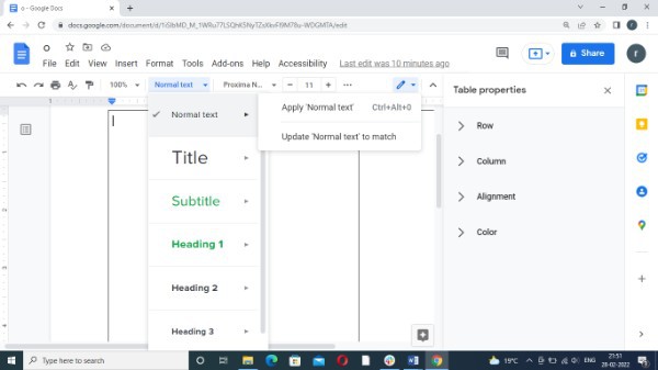 How To Change Default Settings In Google Docs