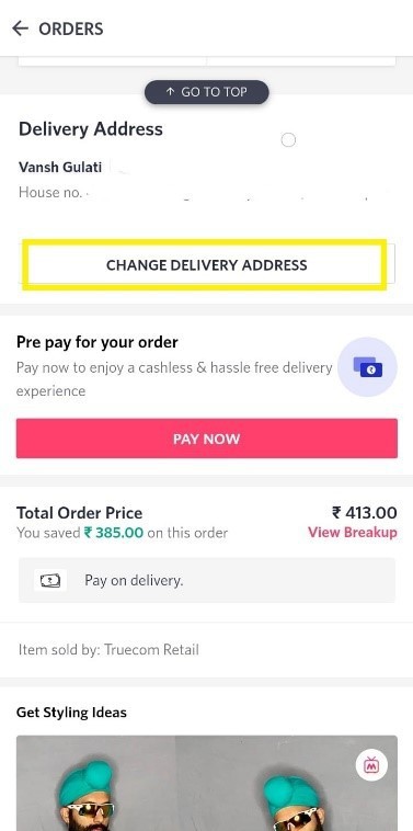 How To Change Delivery Address In Myntra