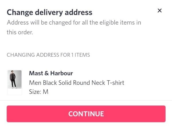 How To Change Delivery Address In Myntra