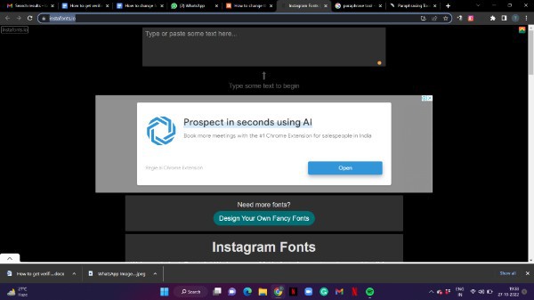 How To Change Fonts On Instagram Bio