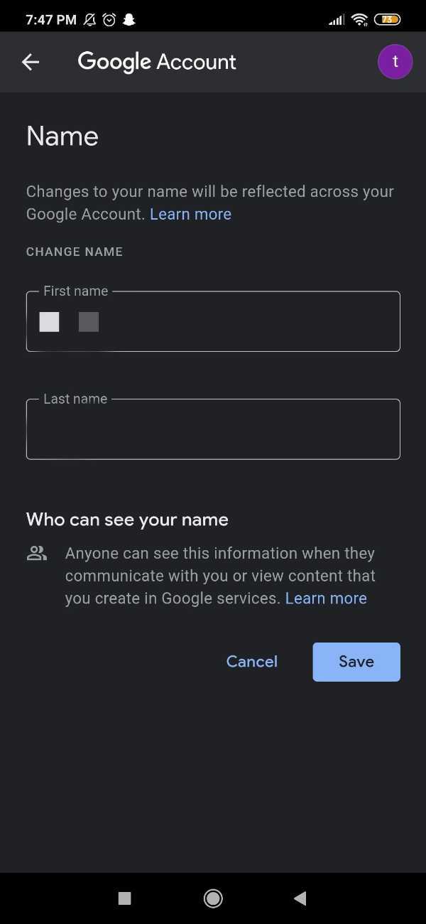 How To Change Gmail Name On Android
