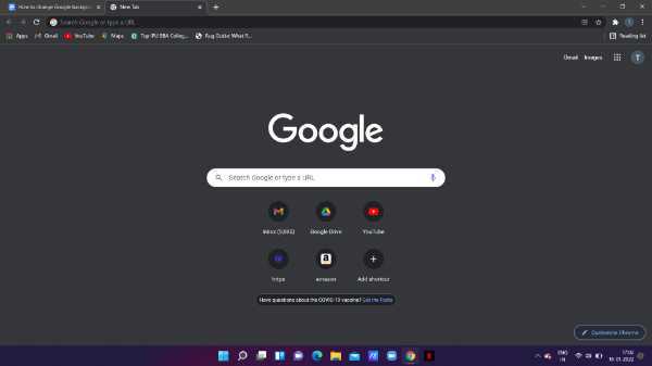 How To Change Google Background To Your Own Picture