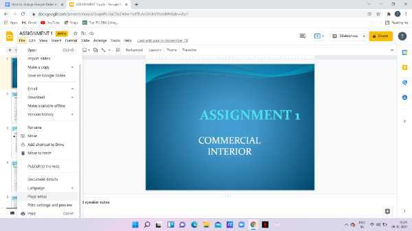how to change google slides to portrait