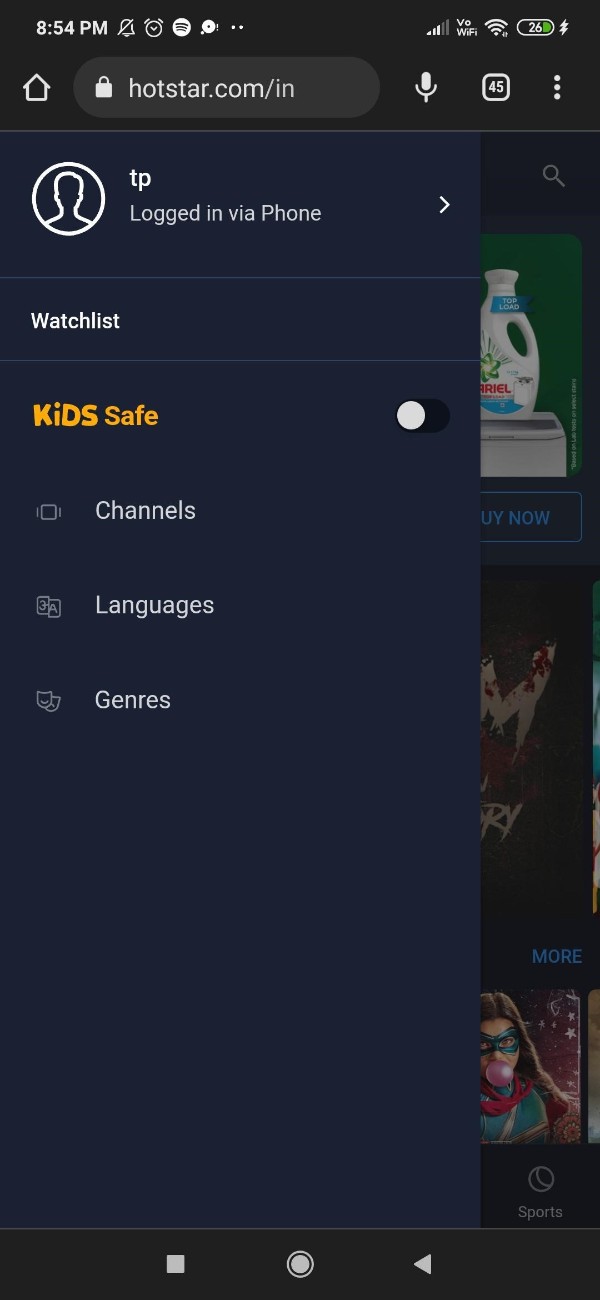 How To Change Language In Hotstar