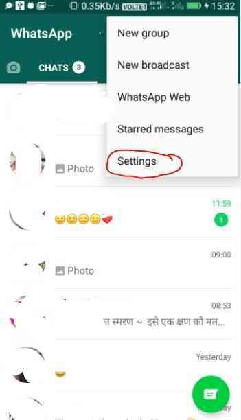 How to change language in WhatsApp while typing