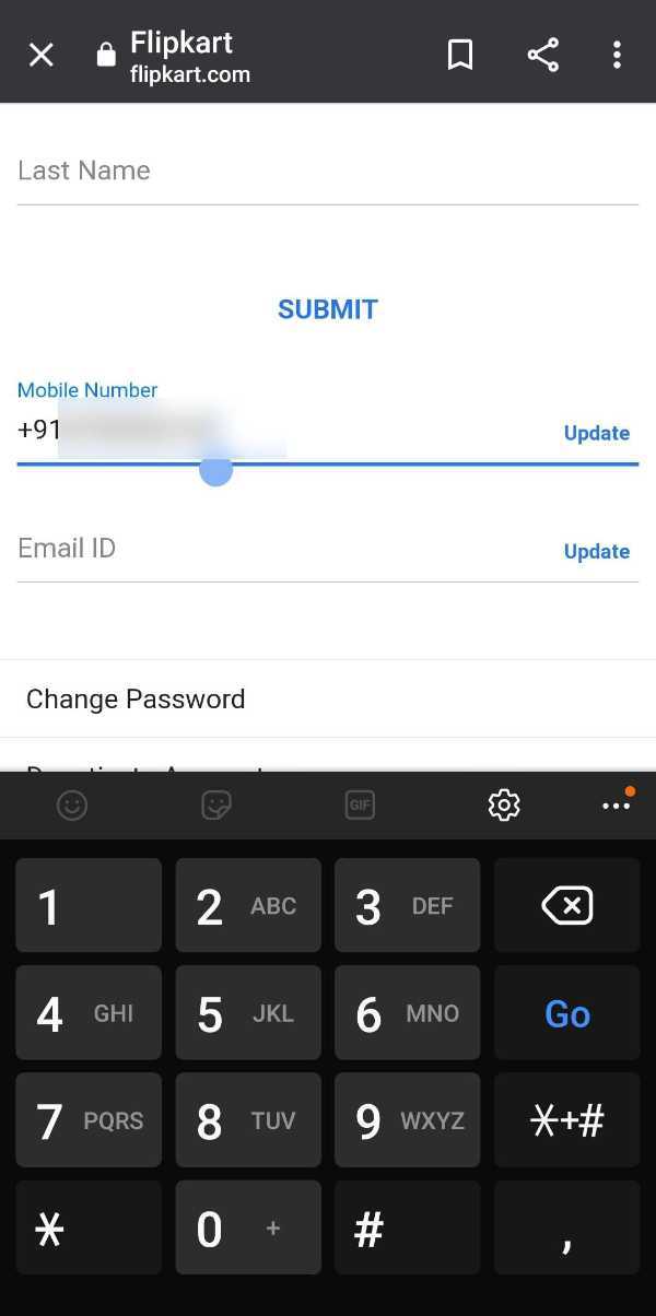 How To Change Mobile Number In Flipkart 
