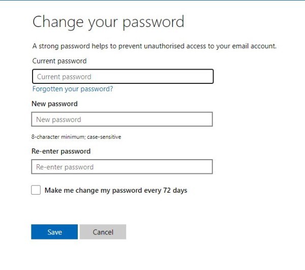 How To Change Password In Outlook 365