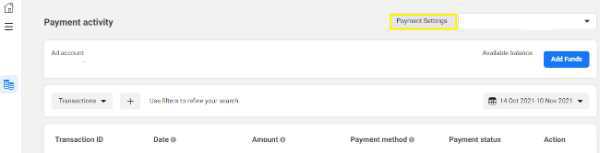 How To Change Payment Method On Facebook