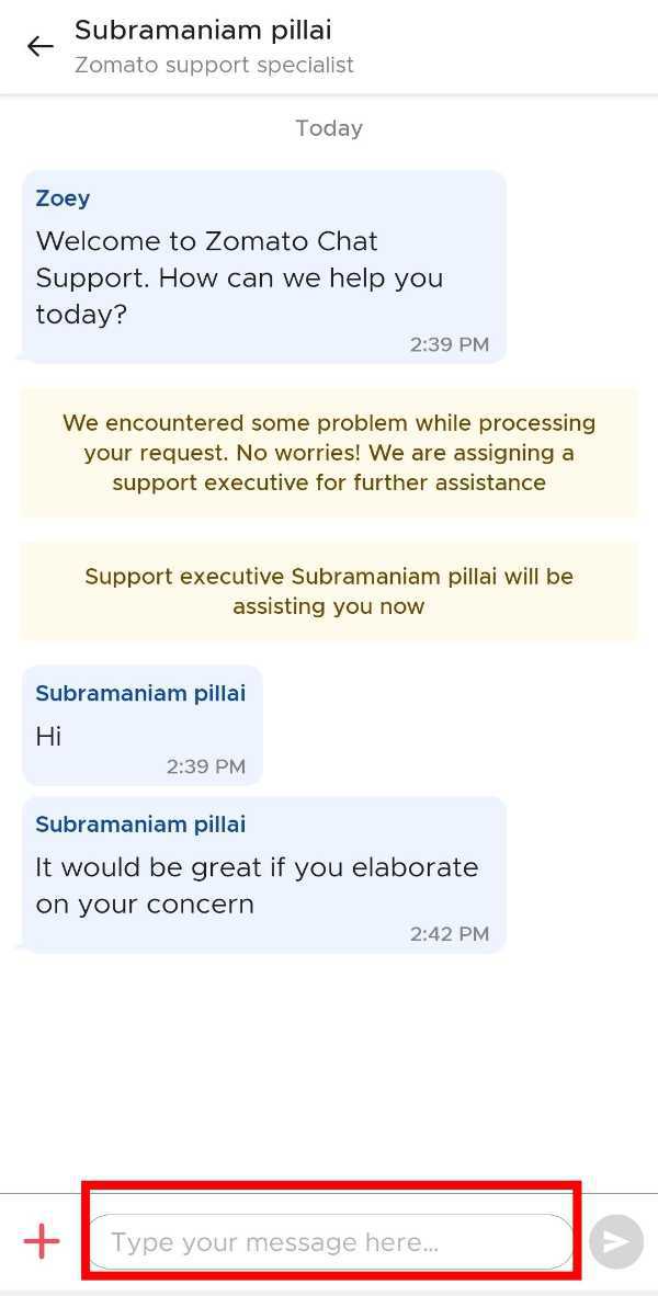 How To Chat With Zomato Customer Care