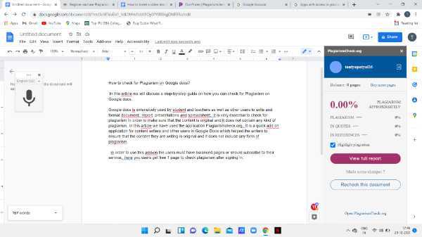 How To Check For Plagiarism On Google Docs