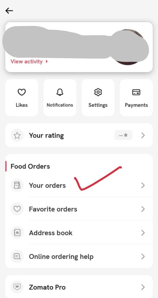 How To Check Previous Order On Zomato
