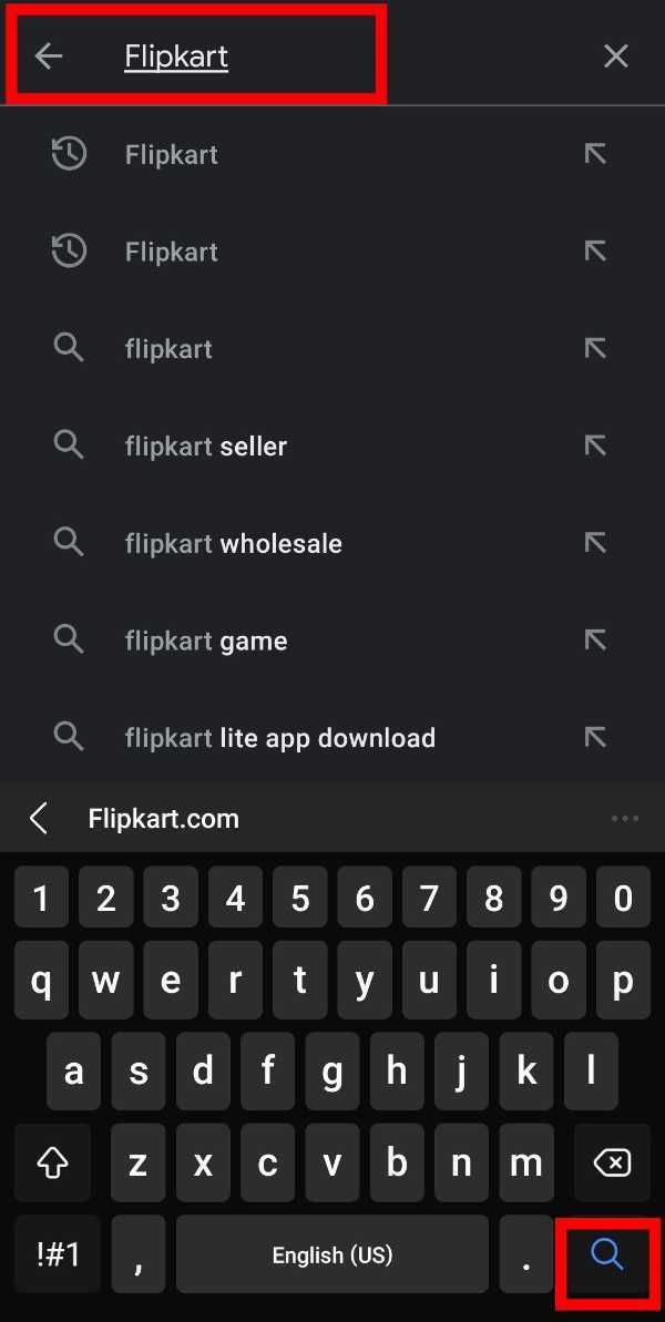 How To Clear Search History In Flipkart